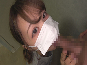 マスク女子の卑猥なフェラチオ素人娘2　12人　サンプル画像10